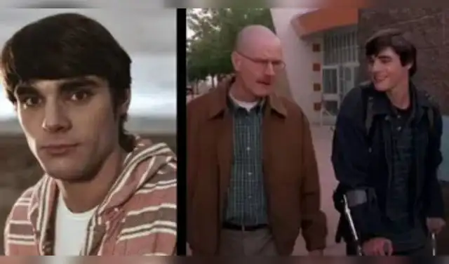 RJ Mitte en escena de grabación de 'Breaking Bad'. RJ Mitte en escena de grabación de 'Breaking Bad'.