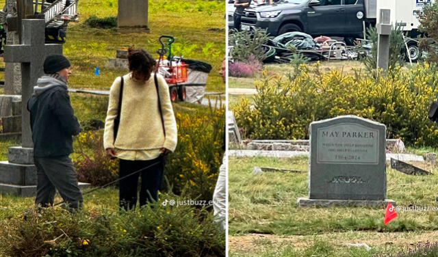  Tom Holland y Zendaya fueron vistos grabando cinta de Spider-Man. Foto: X/Justbuzz.exe   