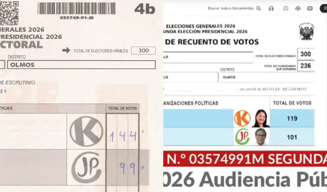 Recuento de votos.  