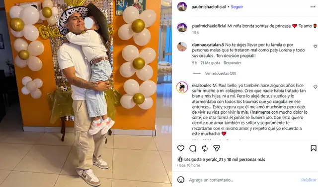 Paul Michael se emociona al reencontrarse a su hija.