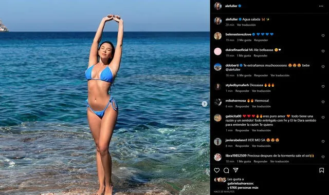    Ale Fuller vuelve a Instagram tras ruptura con Francesco Balbi  