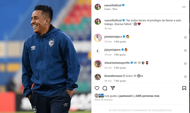 Christian Cueva y su impensado mensaje. Christian Cueva y su impensado mensaje.