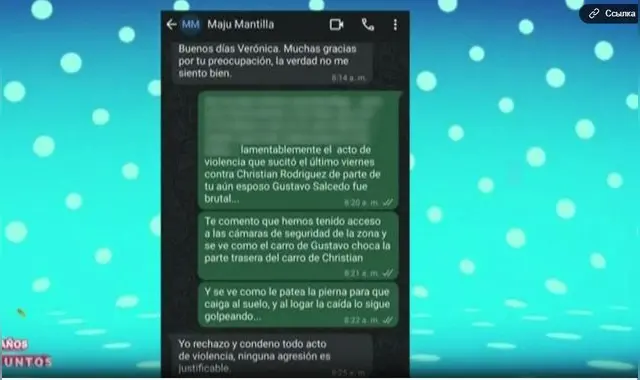 Maju Mantilla SE PRONUNCIA sobre BRUTAL agresión de Gustavo Salcedo a productor Christian Rodríguez