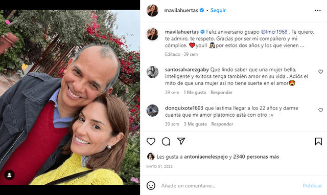 Mávila Huertas y Miguel Castilla iniciaron una relación en 2020.    