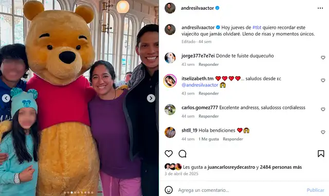 André Silva y la última publicación que le dedicó a su esposa Adriana Álvarez, la hija de Michelle Alexander,