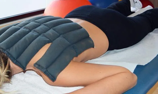  Las compresas calientes alivian el dolor de espalda. Crédito: Active Clinic   