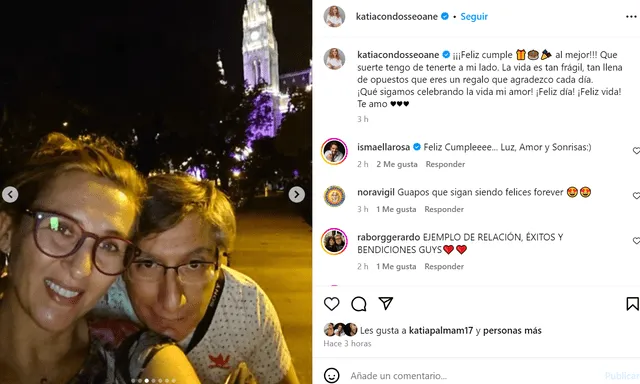 <em>Katia Condos dedicó tierno saludo a Federico Salazar por su cumpleaños. Captura: Instagram </em>   