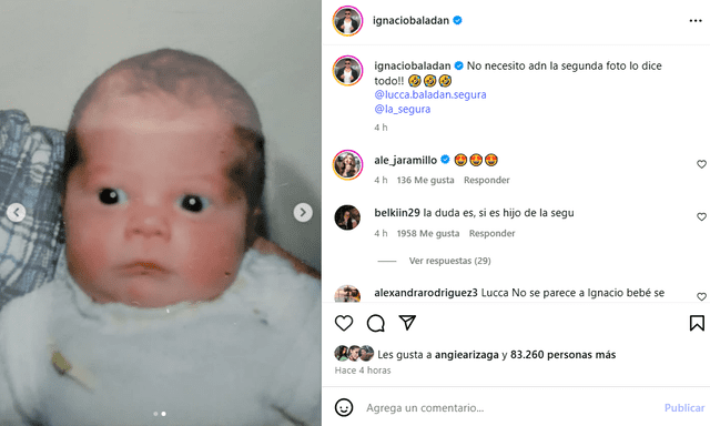 Ignacio Baladán sorprende con post sobre su hijo. Ignacio Baladán sorprende con post sobre su hijo.