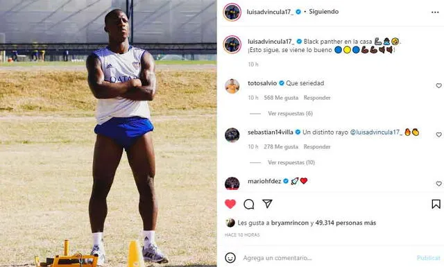 Luis Advíncula comenzó la pretemporada en Boca Juniors. - FUENTE: Instagram.   