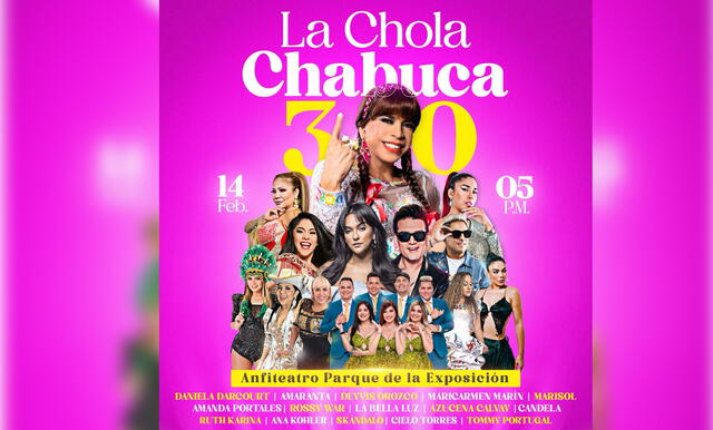  Chola Chabuca presenta afiche especial por sus 30 aniversario.