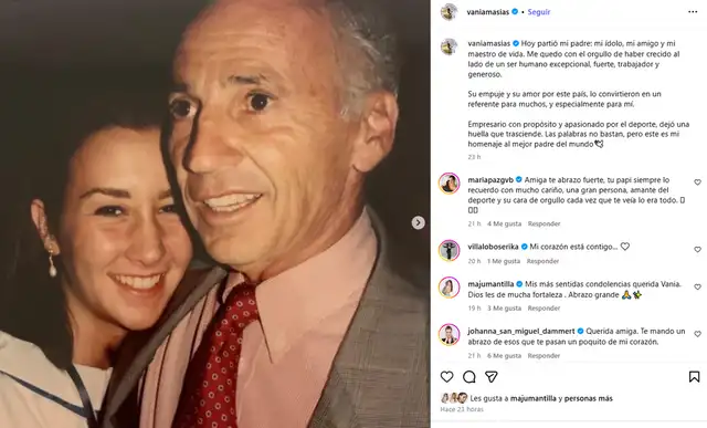 Vania Masías reveló que su padre falleció. Vania Masías reveló que su padre falleció.