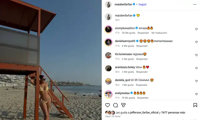 <em>Maialén Farfán sorprende con publicación en Instagram- </em>   