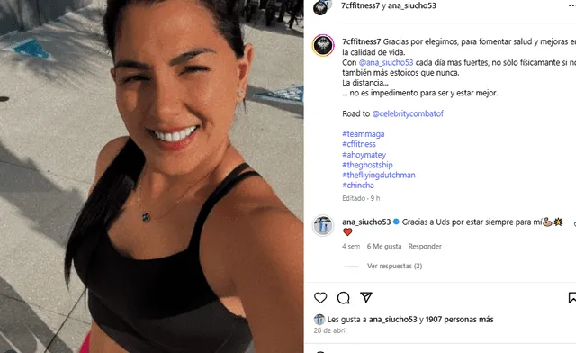 <em>Gimnasio expone a Ana Siucho. Captura: Instagram </em> <em>Gimnasio expone a Ana Siucho. Captura: Instagram </em>