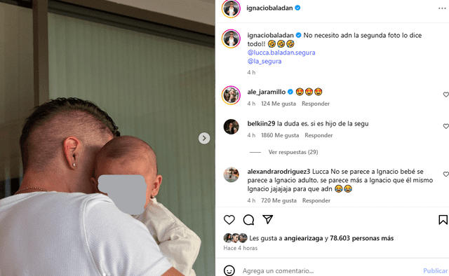 Ignacio Baladán se pronuncia sobre su hijo. Ignacio Baladán se pronuncia sobre su hijo.