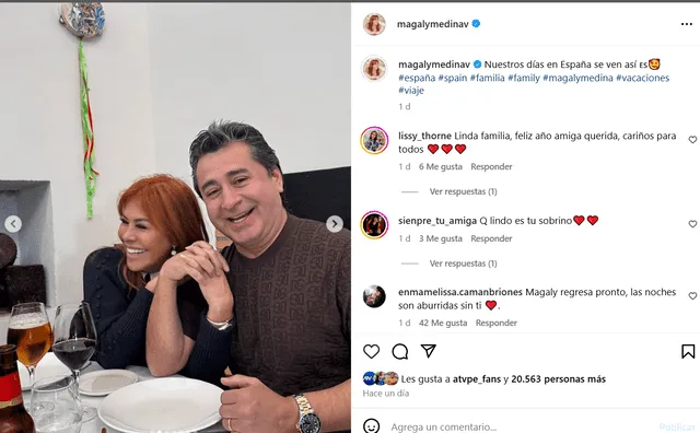  Magaly Medina se defiende de usuaria por no viajar con su madre 