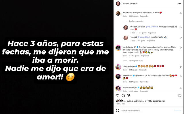 Christian Thorsen supera los tres años de vida que le dieron y celebra el amor Christian Thorsen supera los tres años de vida que le dieron y celebra el amor