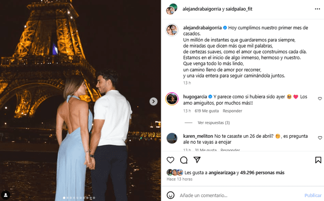 Alejandra Baigorria celebra su primer mes de casada con Said Palao en FECHA EQUIVOCADA: Rubia se pronuncia