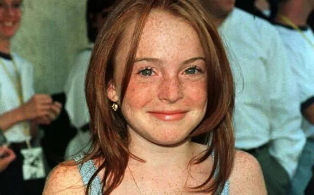 Lindsay Lohan cuando era niña.  