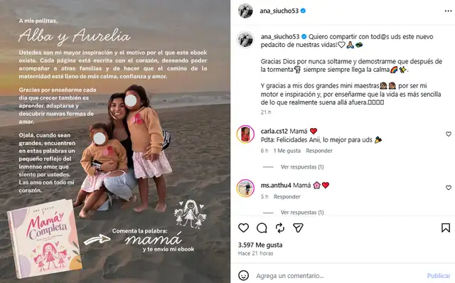 Ana Siucho presentó su primer libro.