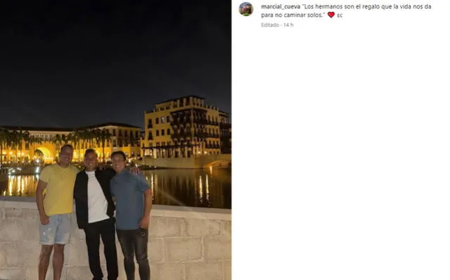 Marcial Cueva repareció en sus redes sociales tras reencontrarse con Christian Cueva.  