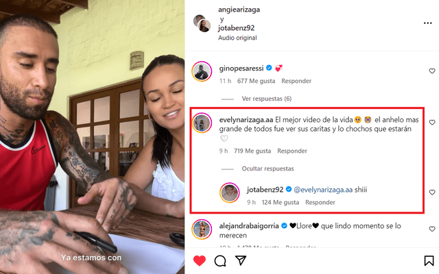 Hermana de Angie Arizaga emocionada porque su padre será abuelito.  