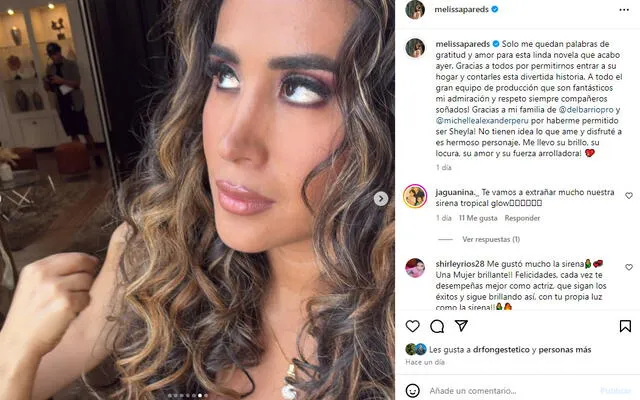 Melissa Paredes dio un sensible mensaje sobre su participación en 'Nina de azúcar'.  