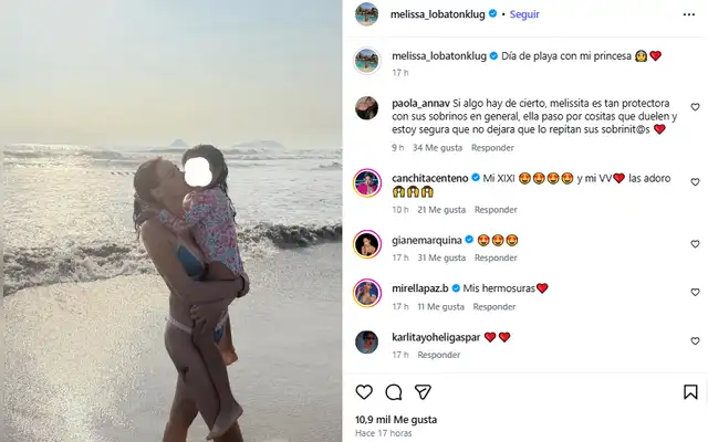 <em>Melissa Lobatón tiene salida con hija de Samahara Lobatón. Captura: Instagram</em>   