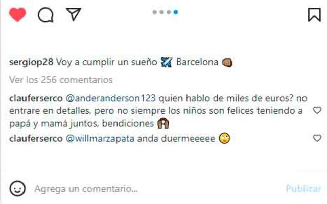 El mensaje de la mamá de Peña en redes sociales. / FUENTE: Instagram.   