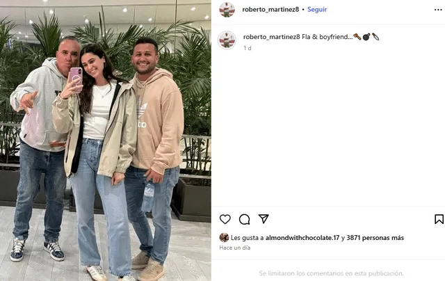 Roberto Martínez se reencontró con la hija de Melissa Loza. Roberto Martínez se reencontró con la hija de Melissa Loza.