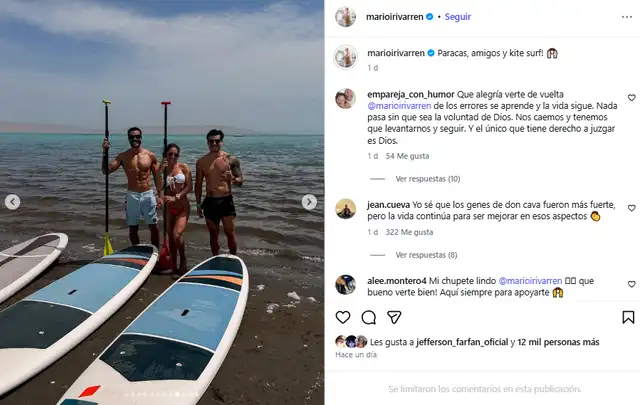 Mario Irivarren sorprende con fotos junto a Ximena Hoyos.