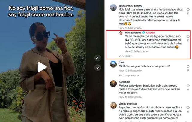 Melissa Paredes mandó fuerte indirecta contra Ale Venturo.  