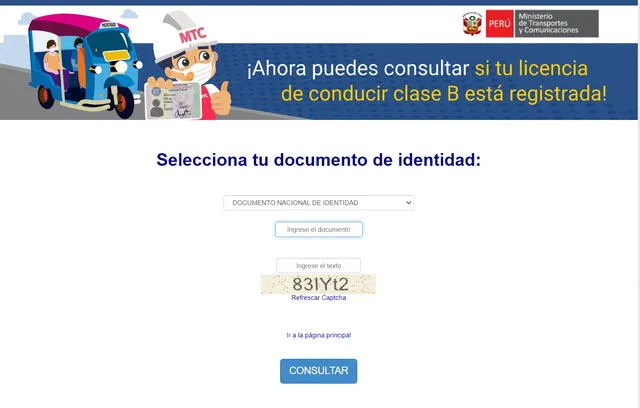  MTC pone a disposición de la ciudadanía el Sistema Nacional de Conductores. Crédito/MTC.   