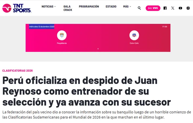 así reaccionó la prensa extranjera sobre la salida de Juan Reynoso