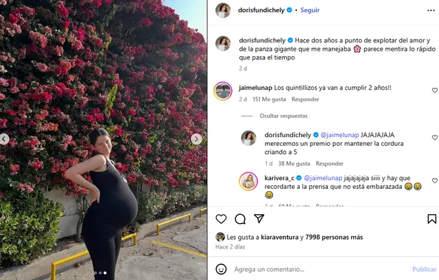 Doris Fundichely recuerda con emoción su único embarazo. Doris Fundichely recuerda con emoción su único embarazo.