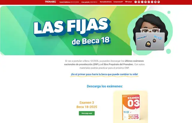 <strong> Pronabec compartió un link oficial para acceder a los exámenes previos de Beca 18</strong>   