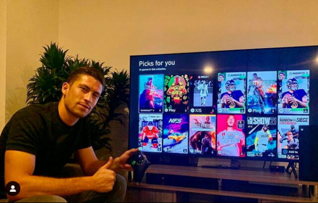 Santiago Ormeño es un especialistas en el Xbox. | FUENTE: Instagram.   