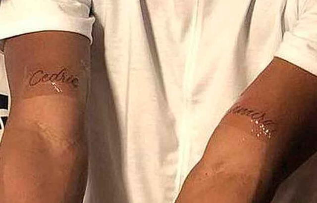 André Carrillo tiene tatuados los nombres de sus hijos. | FUENTE: Instagram.   