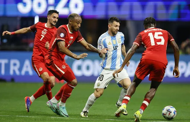 Argentina vs. Canadá se enfrentan por las semifinales de la Copa América 2024.