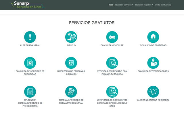  Sunarp ofrece 12 servicios gratuitos a la ciudadanía.   