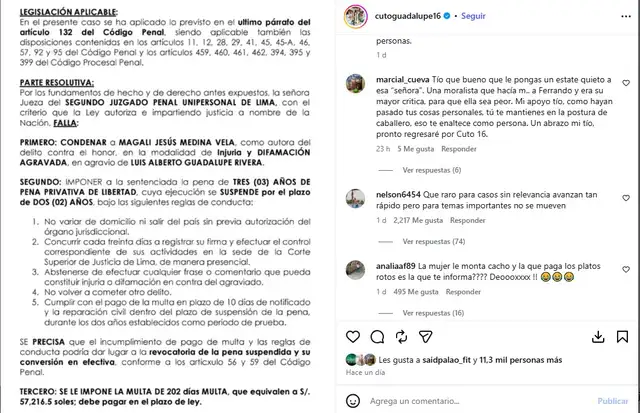 Hermano de Christian Cueva SORPRENDE con mensaje de apoyo a ‘Cuto’ Guadalupe tras GANAR juicio contra Magaly Medina: “Moralista que hacía m...” Hermano de Christian Cueva SORPRENDE con mensaje de apoyo a ‘Cuto’ Guadalupe tras GANAR juicio contra Magaly Medina: “Moralista que hacía m...”
