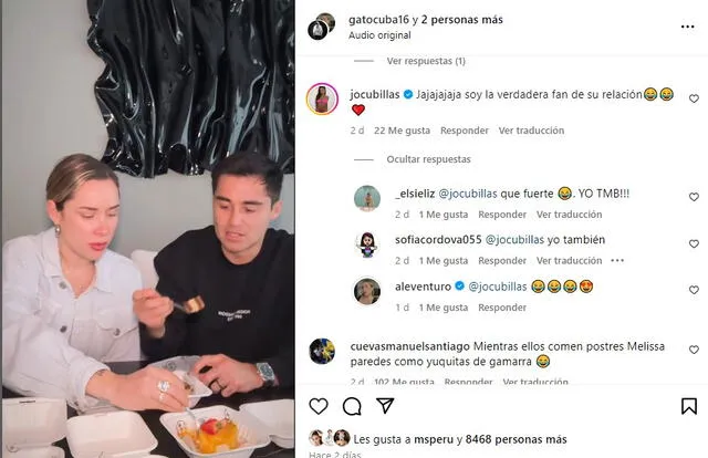 Johana Cubillas sorprende al confirmar ser 'fan de su relación' de Ale Venturo con Rodrigo Cuba