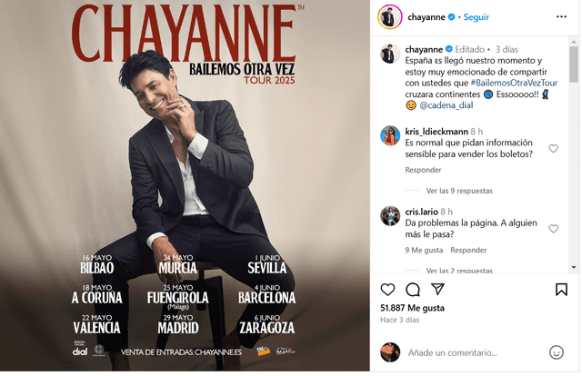  ¿Cómo participar en la preventa para ver a Chayanne en Zaragoza? 