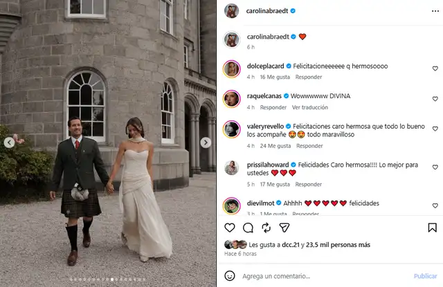 Carolina Braedt y Javier Millership realizaron un evento especial un día antes de su boda.