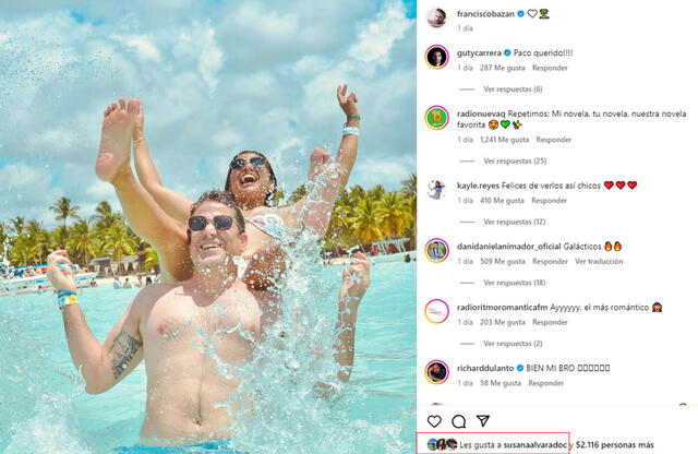 Paco Bazán compartió algunas de las fotos que se tomó con Susana Alvarado en viaje. Paco Bazán compartió algunas de las fotos que se tomó con Susana Alvarado en viaje.
