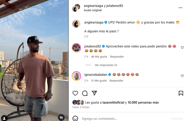  Angie Arizaga ruega por el perdón de Jota Benz en plena vía pública 