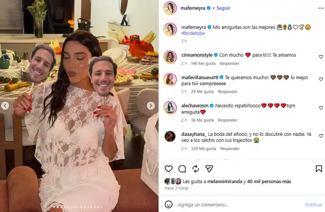 Mafer Neyra comparte detalles de su despedida de soltera.