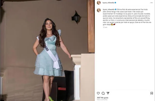 Kyara Villanella rompe su silencio tras no obtener la corona en el Miss Teen Universe en Instagram