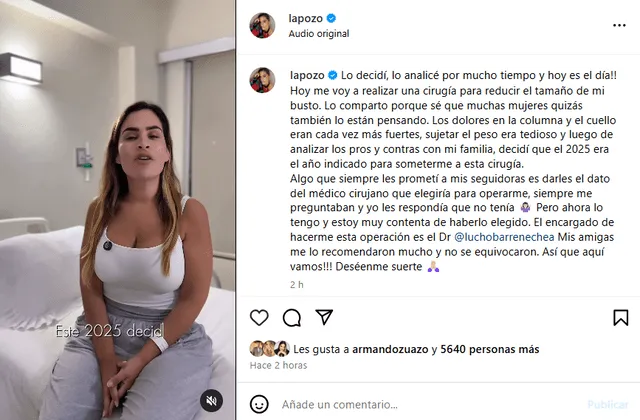 Ethel Pozo se somete a INTERVENCIÓN en el busto y revela el DELICADO motivo.