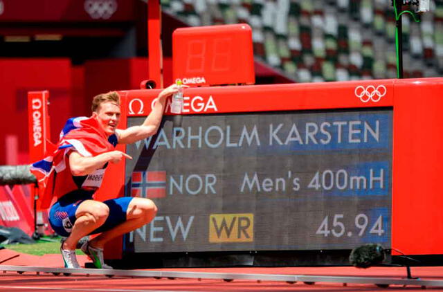 El noruego Warholm ganó la medalla de oro en Tokio 2020. | FUENTE: Efe.   
