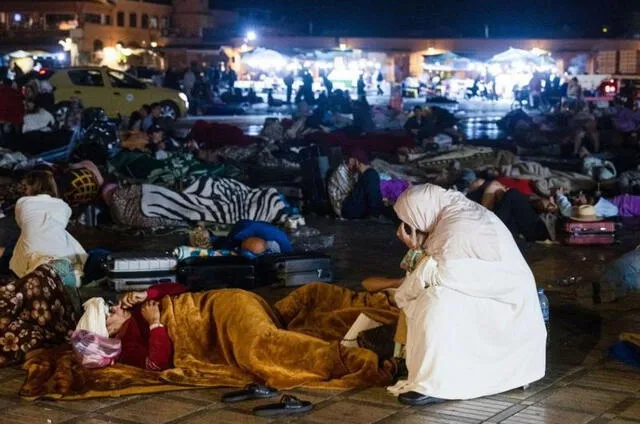  Marruecos tiene centenares de damnificados tras terremoto de 6.8.  